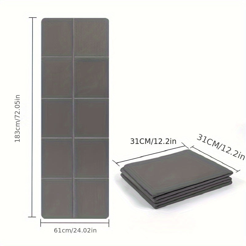 TPE Non-slip Yoga Mat Foldable Fitness Mat