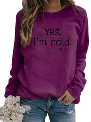 Casual Crew Neck Long Sleeve Sweatshirt Women's Clothing
