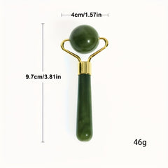 Jade Face & Eye Massage Roller, Compact Design for Soothing Massage