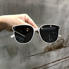 Square Sunglasses Rivet Decor Glasses UV400