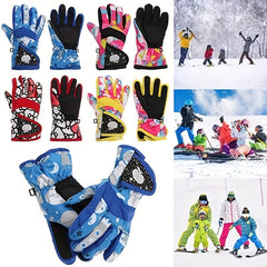 Winter Kids Waterproof Thick Warm Gloves for Outdoor Activities