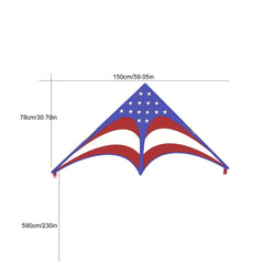Flag Triangle Kite for Beach Park Yard Outdoor Entertainment