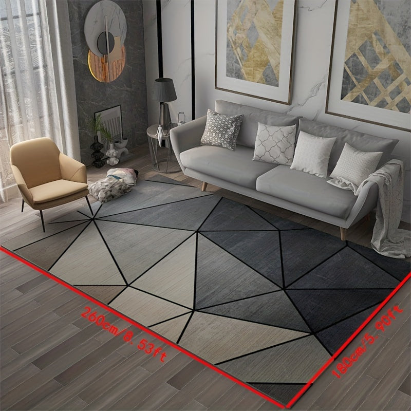 Soft Modern Abstract Area Rug Non-Slip Carpet