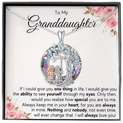 Granddaughter Tree Of Life Pendant Necklace & Card Set