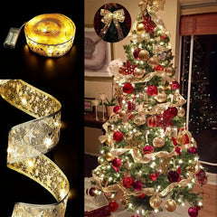 Christmas Ribbon LED String Lights Christmas Decorations