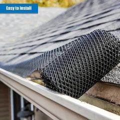Drainage Protection Net Eaves Net Set with 10 Ground Nails