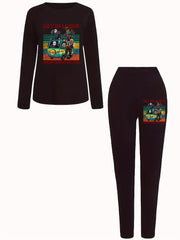 Women's Plus Grim Reaper Tee & Legging Outfit Set