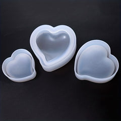 Silicone Epoxy Resin Mold Heart Shaped for DIY Jewelry Pendant Making