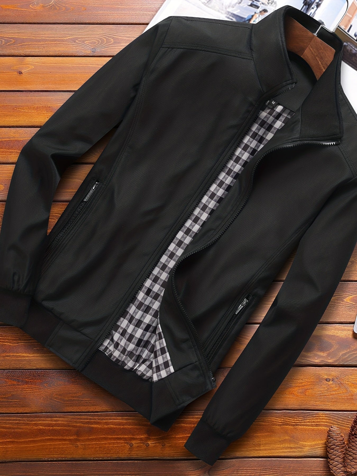 Men's Soft Shell Lapel Jacket Windproof & Waterproof