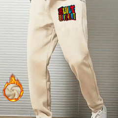 Men's Built Different Print Sweatpants Casual Stretch Joggers