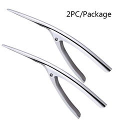 2pcs Stainless Steel Shrimp Peeling Deveining Seafood Prawn Curved Peeler
