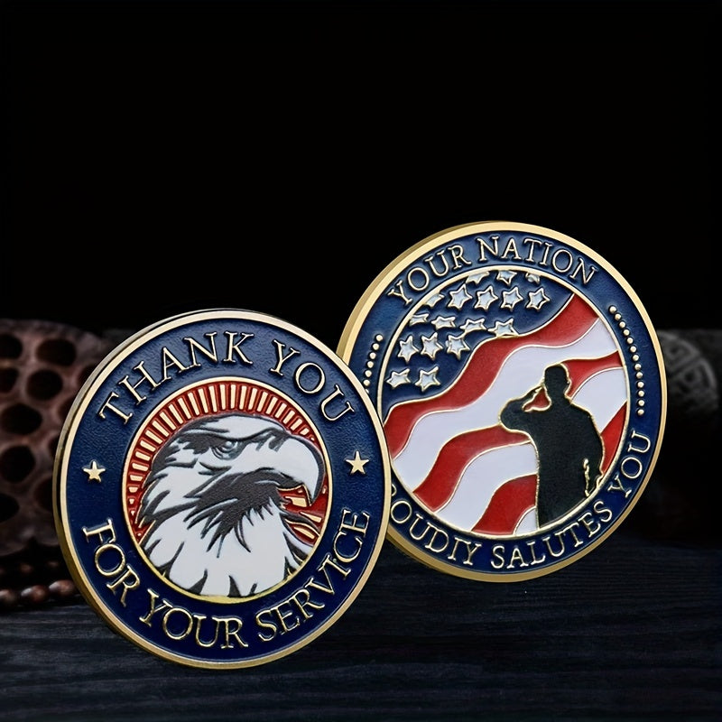 American Flag Challenge Coin Great Gift for Kids