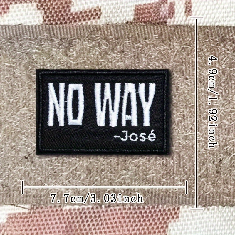 No Way Morale Patches w/ Hook & Loop for Caps Vests Backpacks