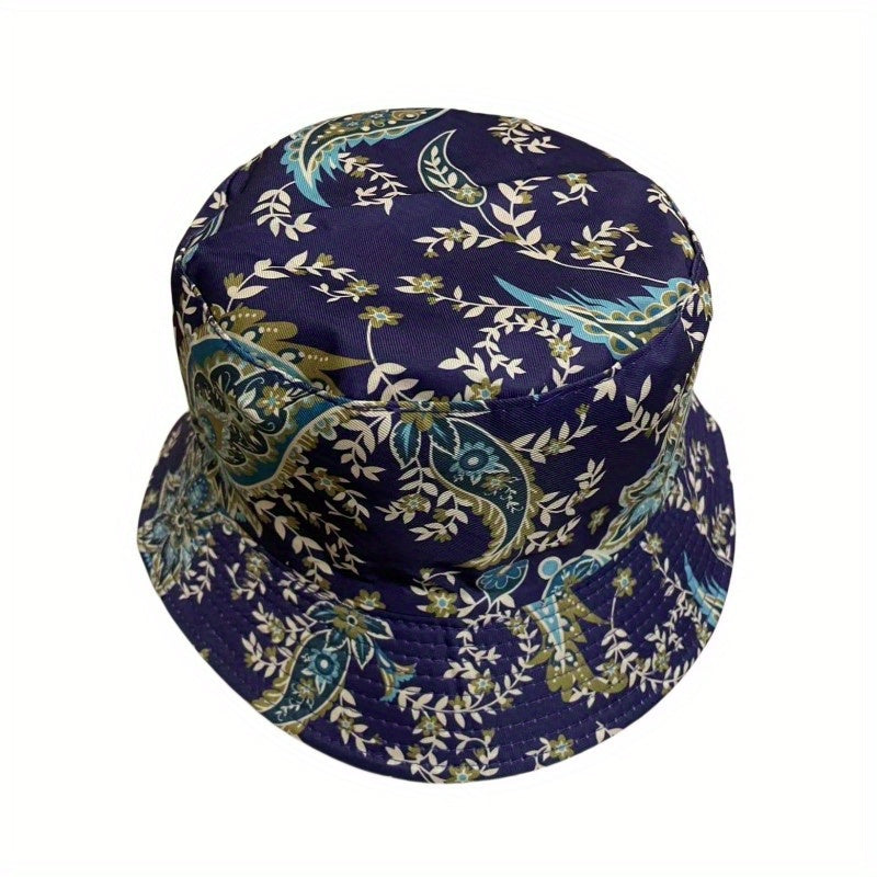 Boho Paisley Bucket Hat Vintage Fisherman Cap Lightweight Basin Hats