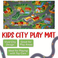 Educational Car Rugs For Kids: Road & Traffic Carpet Play Rug