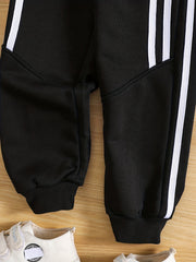 Boys Striped Active Sweatpants Quick Drying Jogger Sports Pants