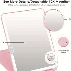 Portable Folding Mirror with 10x Magnifying Mirror