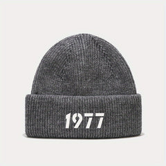 American Retro 1977 Knitted Hat Street Sweet Cooler Casual Hip Hop Autumn Winter
