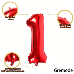 6 Cm Red Large Numbers 0 9 Birthday Party Decorations