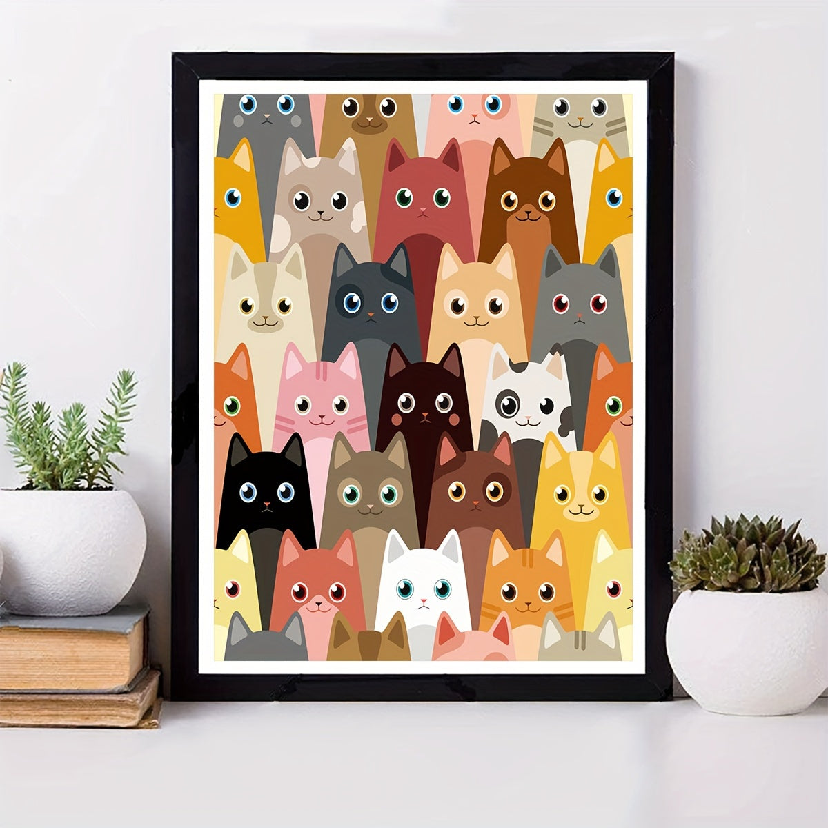Cat Diamond Painting Set DIY Wall Decor Full Diamonds Embroidery Gift