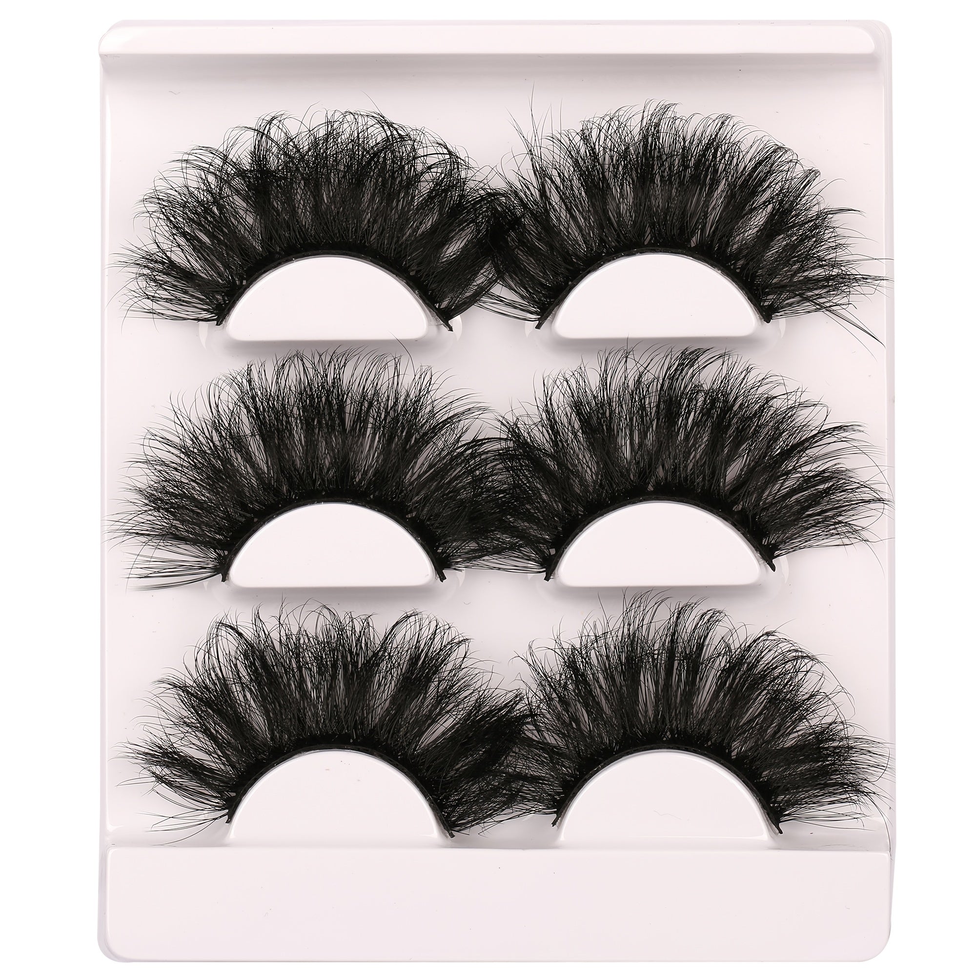 3 Pairs Cat Eye Fluffy Faux Mink Lashes