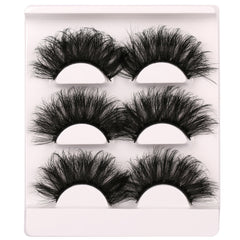 3 Pairs Cat Eye Fluffy Faux Mink Lashes