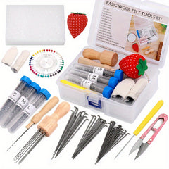 Complete Needle Felting Kit with 8 Felting Needles Tool 36 38 40 Gauge