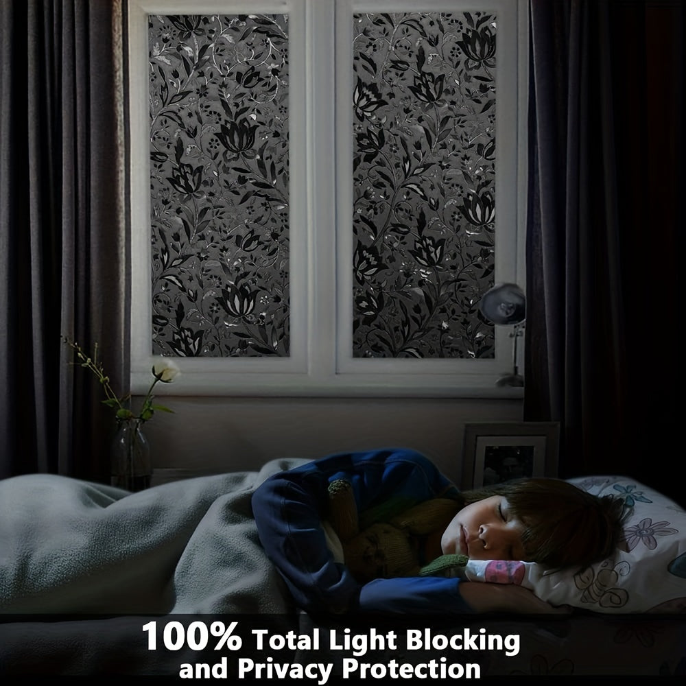 Tulip Pattern Stained Glass Window Privacy Film