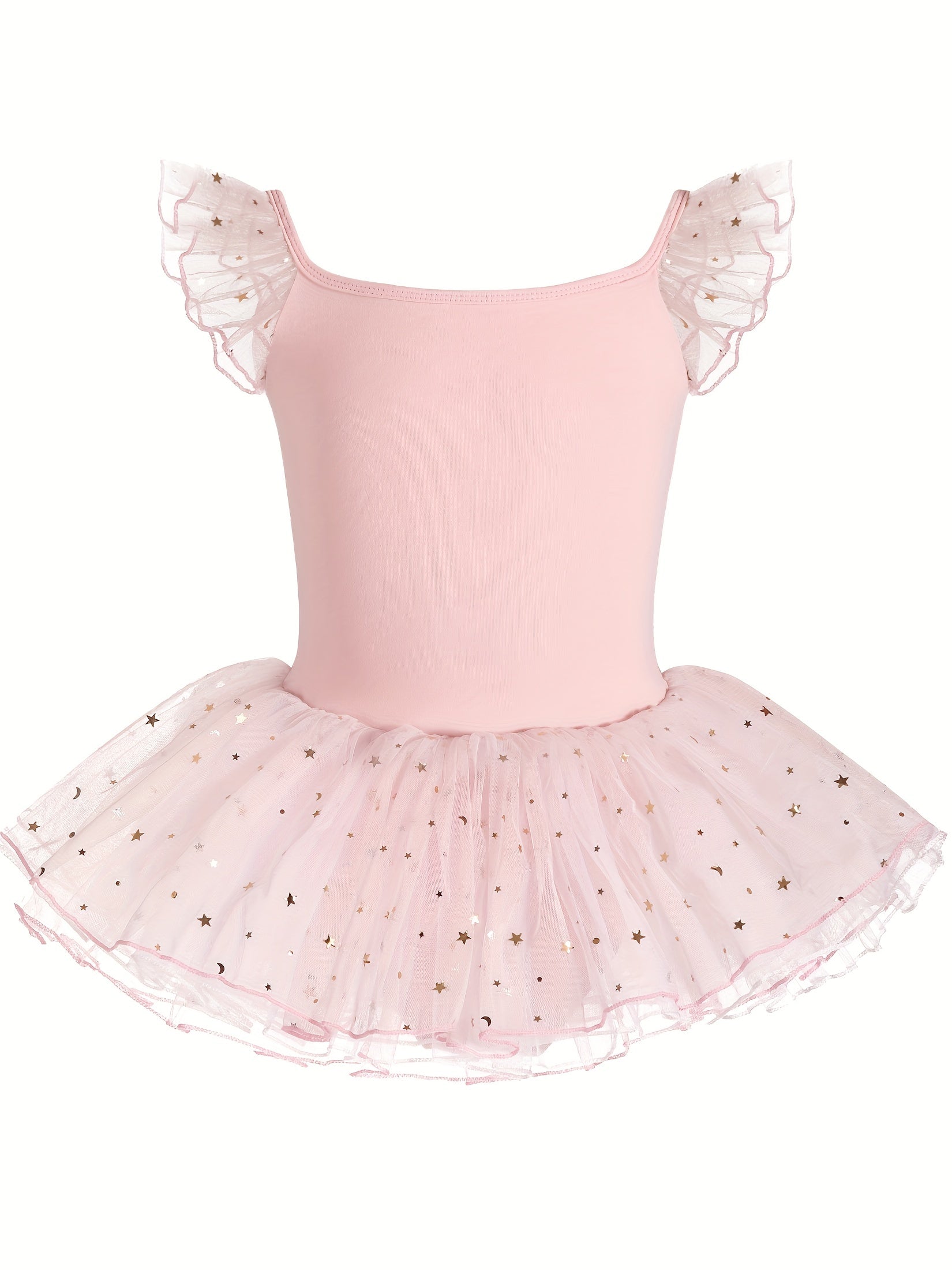 Girls 93 Cotton Sequin Trim Tutu Ballet Leotard Dance Suit