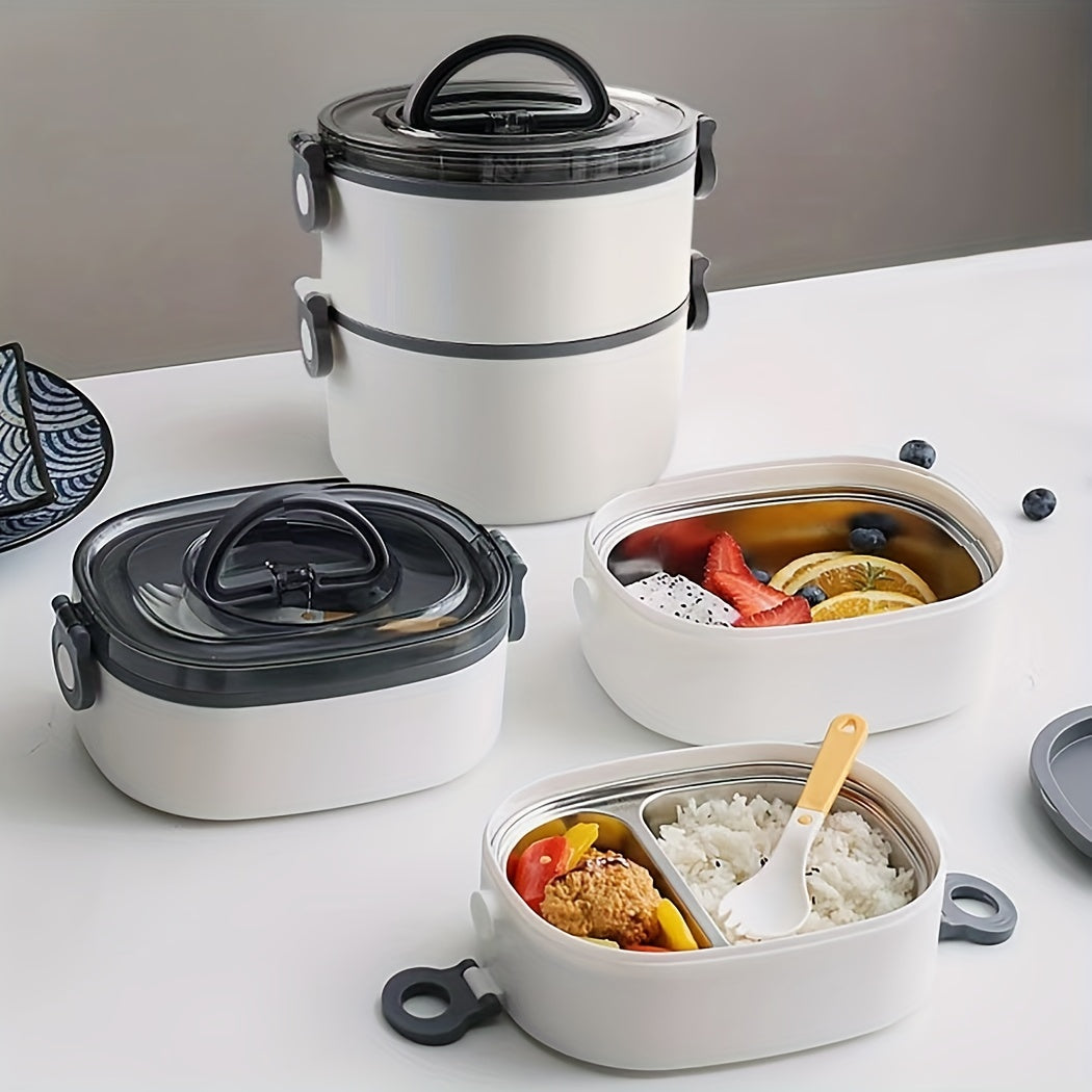 304 Stainless Steel Lunch Box Keeps Food Warm for Hours Leakproof
