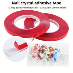Transparent Crystal Double-sided Adhesive Nail Art Strip Sticker