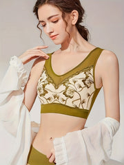 Lace Wireless Bra Push Up Comfy & Breathable Women's Lingerie