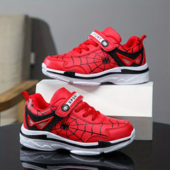 Boy's Spider Chunky Shoes Non Slip Sneakers For Kids Outdoor