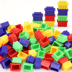 30pcs Stackable Small House Chess Game Building Toy