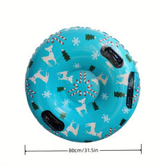 1pc Inflatable Christmas Snow Skiing Circle Sled PVC Outdoor Snow Skiing Circle