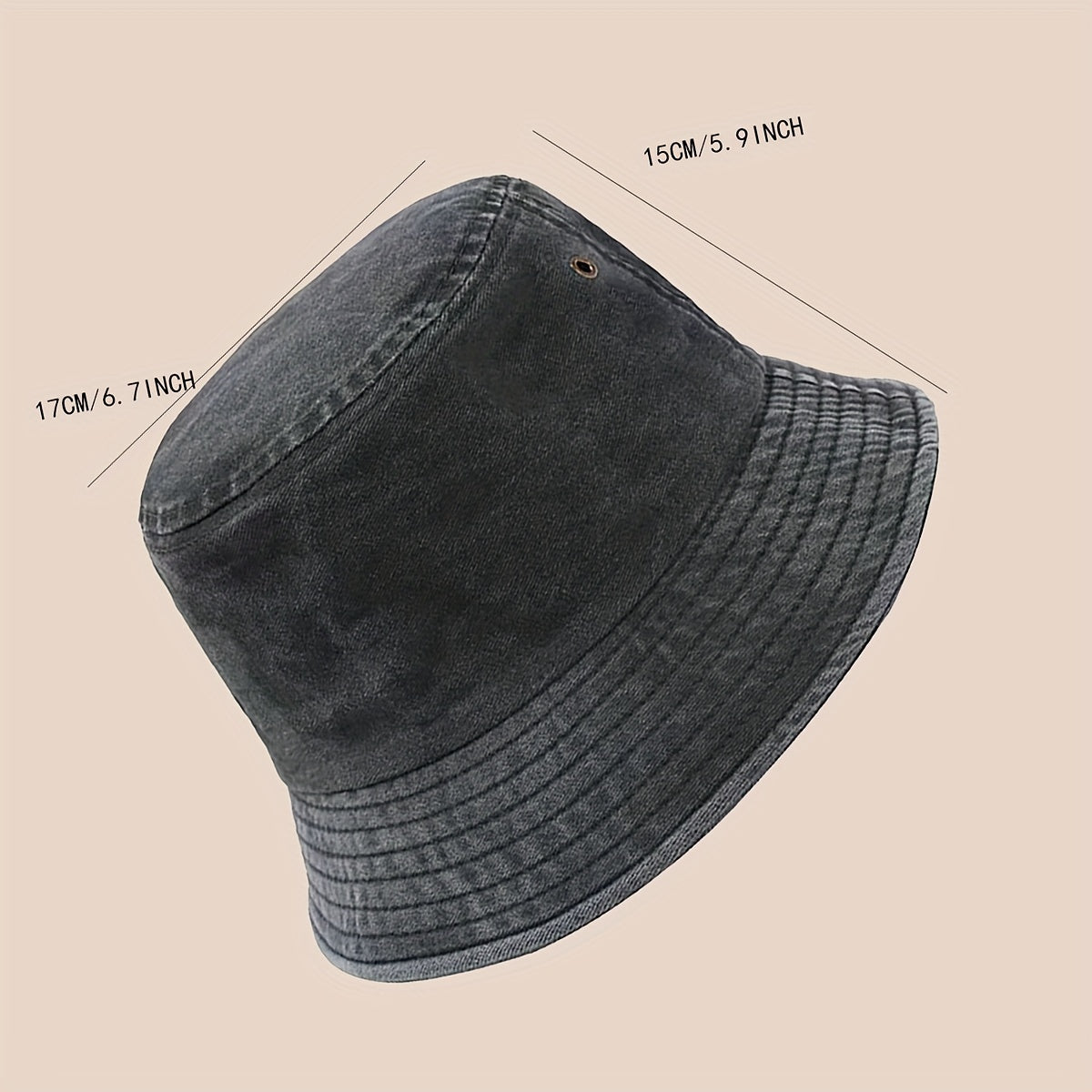 Denim Bucket Hat Fisherman Hat Outdoor Cap For Men And Women