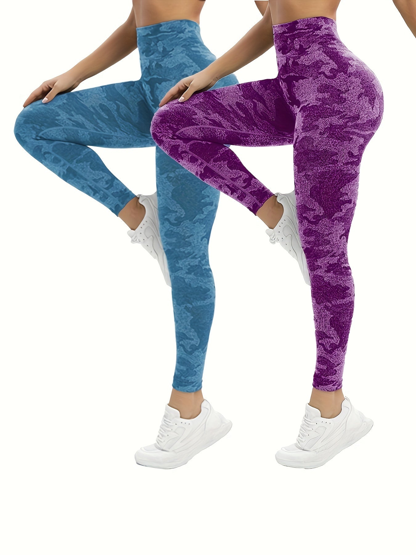 Camouflage High Waist Butt Lifting Yoga Pants Fitness Sports Activewear