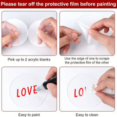 Christmas Decoration Set: 5 Acrylics, 50 Stickers, 20m Ribbon, Keychain, Disc