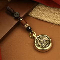 Zodiac Buddha Keychain Chinese Animal Astrology Pendant Decoration