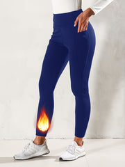 Yoga Fleece Lined Leggings Pocket Workout Tight Pants Women's Activewear