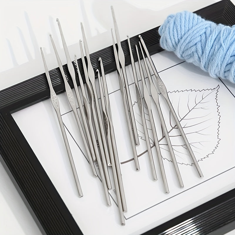8pcs Small Sweater Needles Lace Crochet Needles DIY Wool Thread Weaving Needles