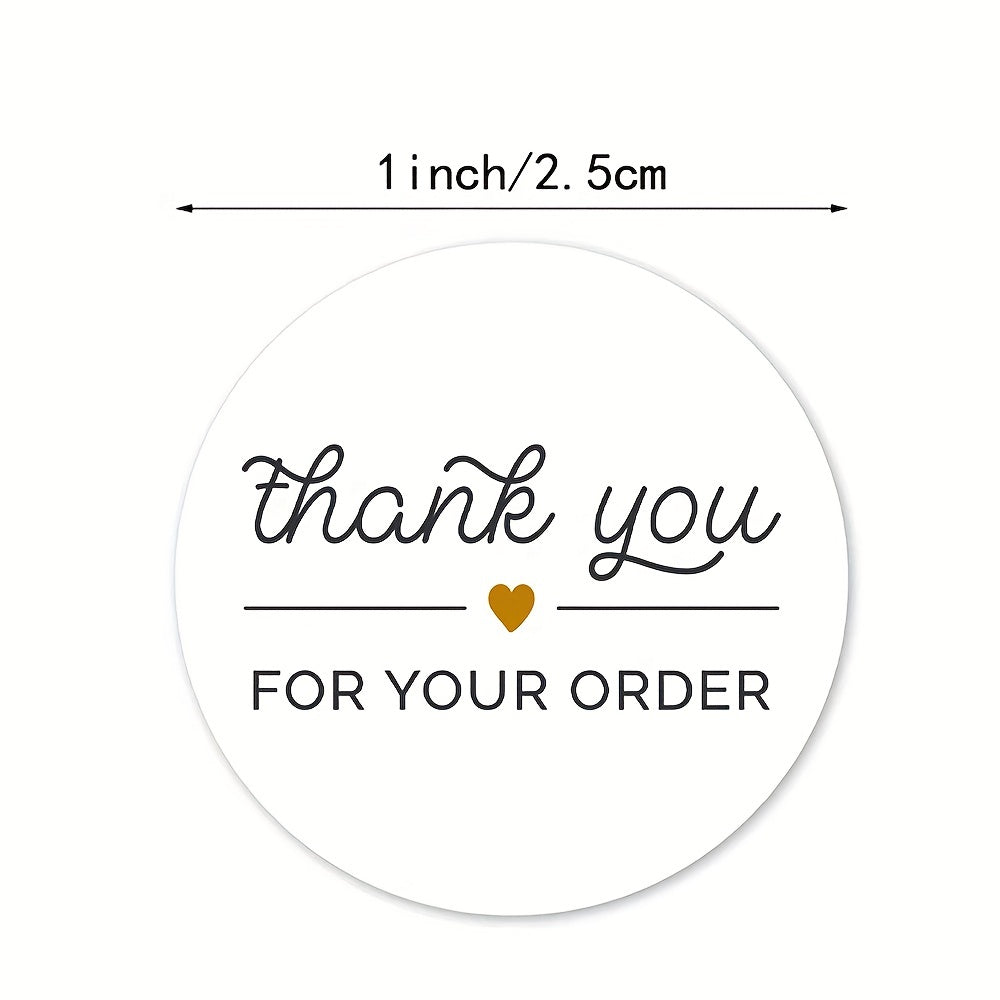 500 Thank You Local Shopping Paper Stickers