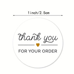 500 Thank You Local Shopping Paper Stickers