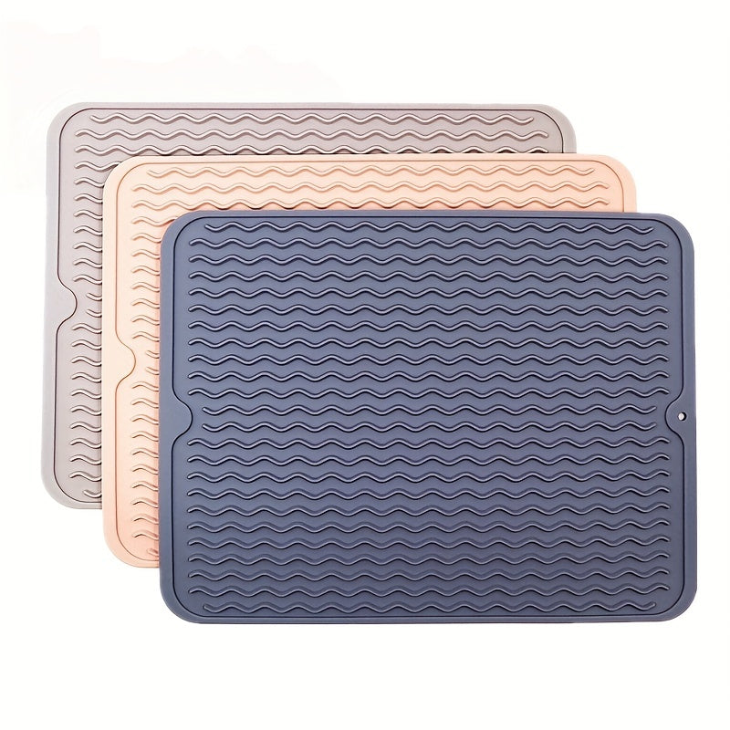 Silicone Dish Drying Mat Anti-slip Coaster Heat-resistant Square Placemat
