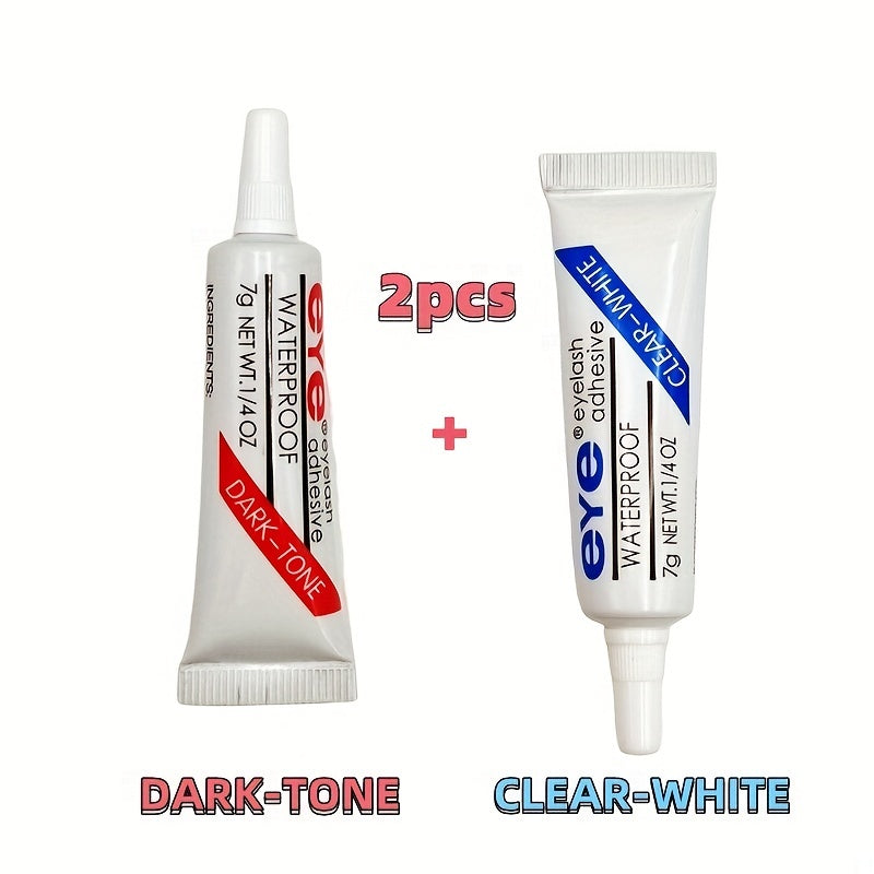 2pcs Quick Dry Eyelash Glue Waterproof Adhesive