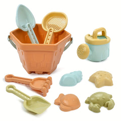 Kids Beach Sand Play Set with Shovels and Buckets - Outdoor Water Toys