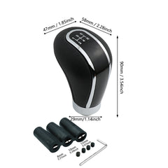 5 Speed Leather Shifter Knob for Manual Cars Trucks SUVs
