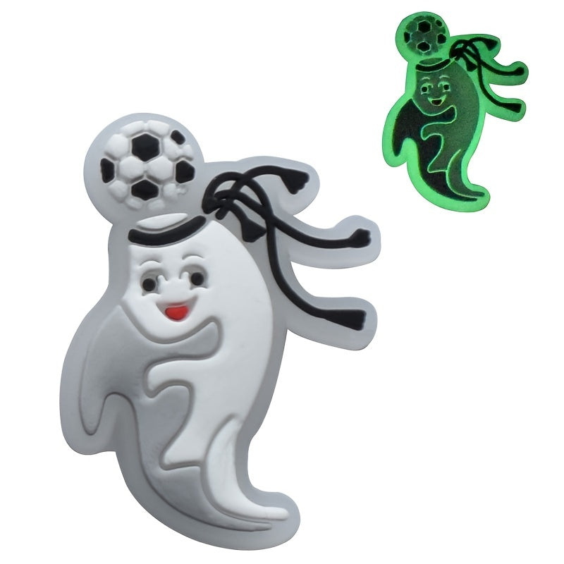 20pcs Boys Football Shoe Charms For Clogs Sandals PVC Decorative Accessories