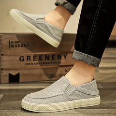 Men's Slip On Canvas Shoes Lightweight Casual Flats