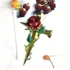 Rose Cross Resin Casting Molds for Home Wall Decor Craft